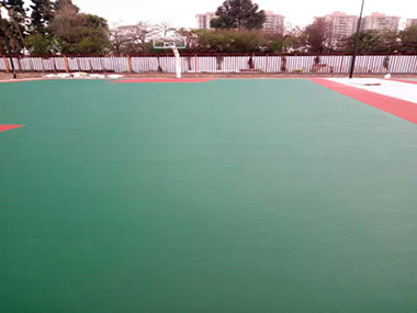 2700平方米丙烯酸籃球場——廣州番禺區(qū)亞運(yùn)城體